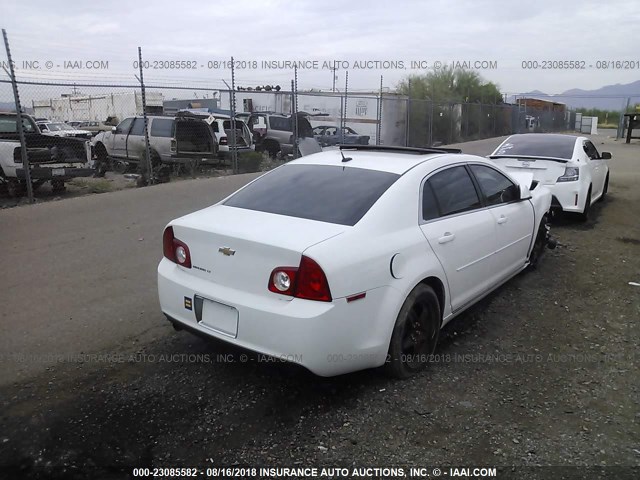 1G1ZC5EB2AF302581 - 2010 CHEVROLET MALIBU 1LT WHITE photo 4