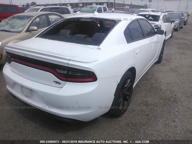 2C3CDXCT0GH267388 - 2016 DODGE CHARGER R/T WHITE photo 4
