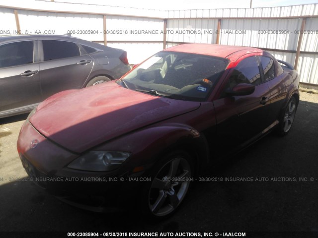 JM1FE173370208983 - 2007 MAZDA RX8 RED photo 2