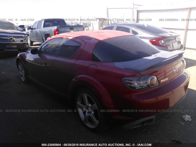 JM1FE173370208983 - 2007 MAZDA RX8 RED photo 3