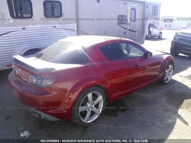 JM1FE173370208983 - 2007 MAZDA RX8 RED photo 4