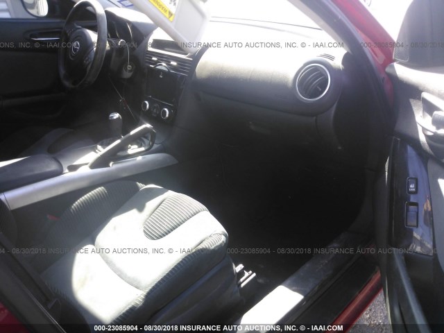 JM1FE173370208983 - 2007 MAZDA RX8 RED photo 5