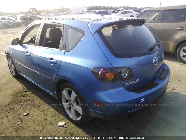 JM1BK143061477639 - 2006 MAZDA 3 HATCHBACK BLUE photo 3