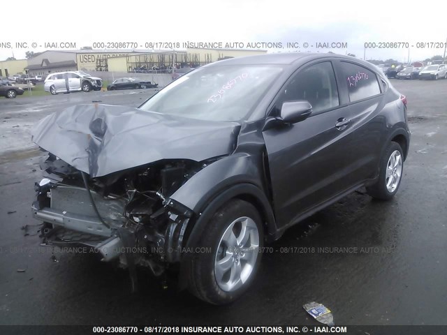 3CZRU6H50GM751079 - 2016 HONDA HR-V EX GRAY photo 2