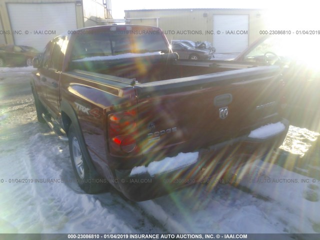 1D7CW7GP9AS105980 - 2010 DODGE DAKOTA TRX RED photo 3