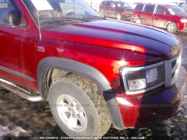 1D7CW7GP9AS105980 - 2010 DODGE DAKOTA TRX RED photo 6