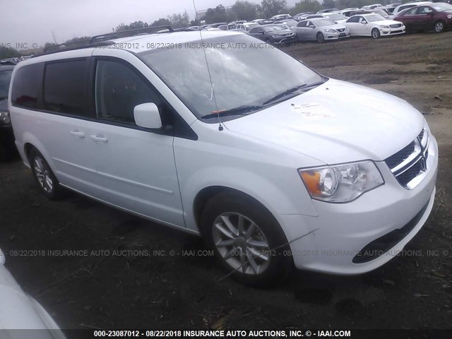 2C4RDGCG5GR318919 - 2016 DODGE GRAND CARAVAN SXT WHITE photo 1