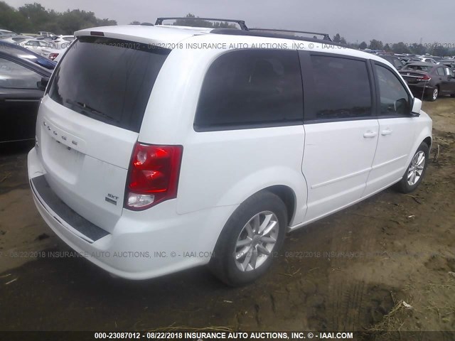 2C4RDGCG5GR318919 - 2016 DODGE GRAND CARAVAN SXT WHITE photo 4