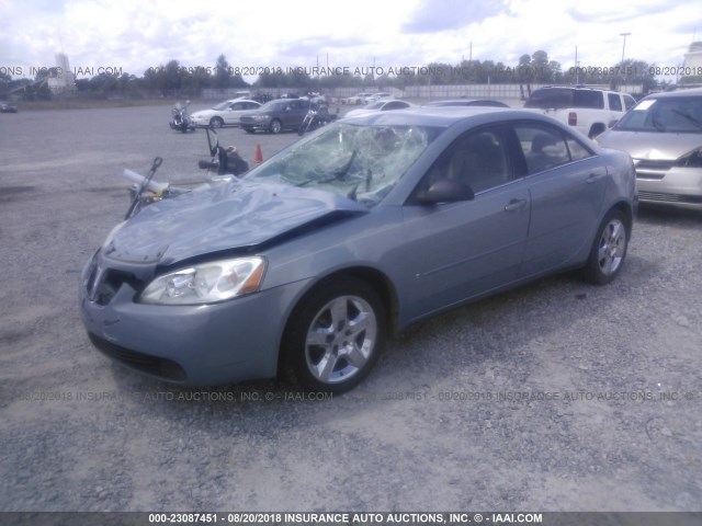 1G2ZG58B574261797 - 2007 PONTIAC G6 SE Light Blue photo 2