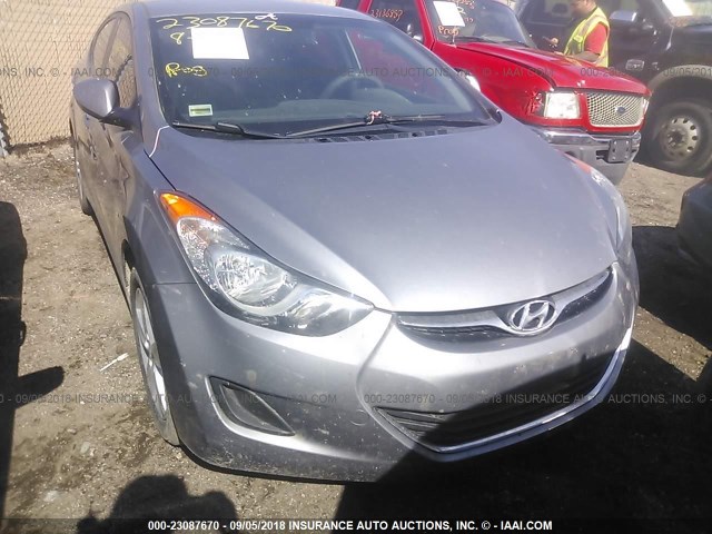 KMHDH4AE0DU763951 - 2013 HYUNDAI ELANTRA GLS/LIMITED SILVER photo 6