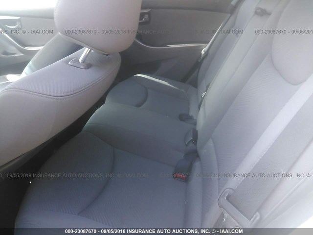 KMHDH4AE0DU763951 - 2013 HYUNDAI ELANTRA GLS/LIMITED SILVER photo 8