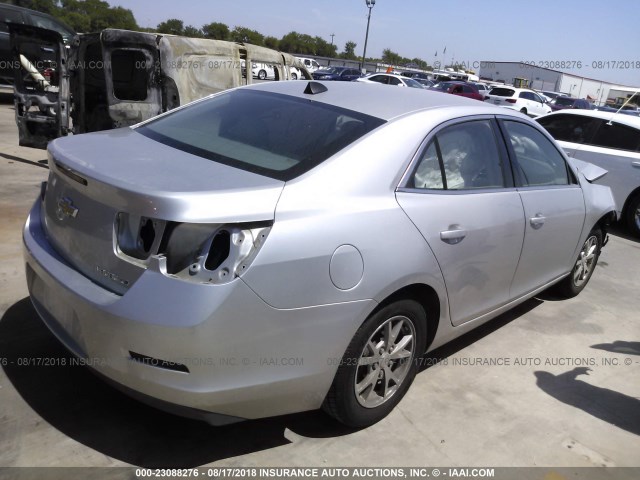 1G11A5SL9EF184745 - 2014 CHEVROLET MALIBU LS ვერცხლისფერი ფოტო 4