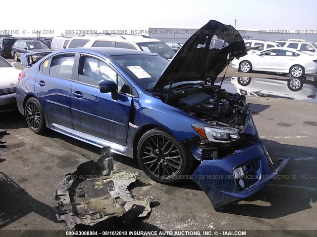 JF1VA2L60F9837890 - 2015 SUBARU WRX STI Dark Blue photo 1