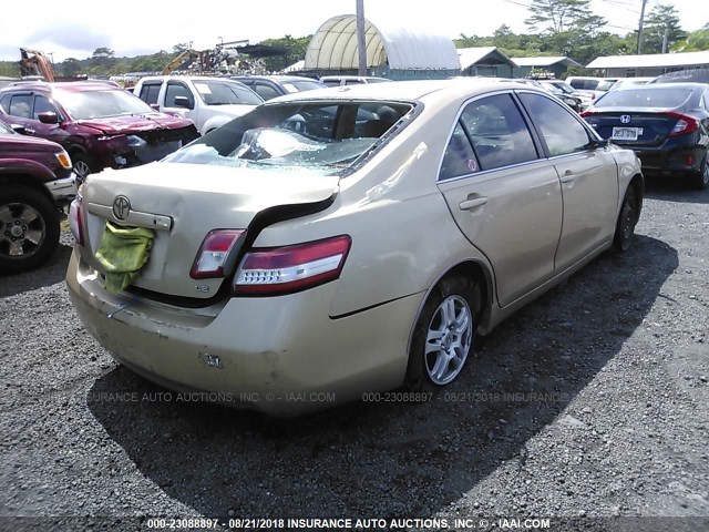 4T1BF3EK4AU083747 - 2010 TOYOTA CAMRY SE/LE/XLE 金色 照片 4