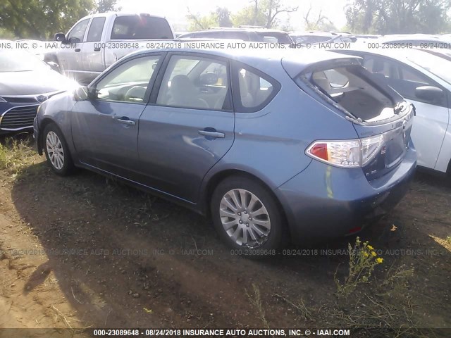 JF1GH61668G813199 - 2008 SUBARU IMPREZA 2.5I BLUE photo 3