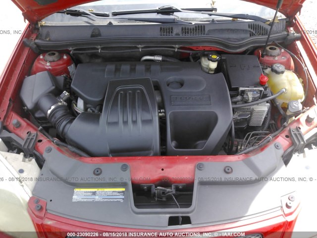 1G2AL18FX87210557 - 2008 PONTIAC G5 RED photo 10