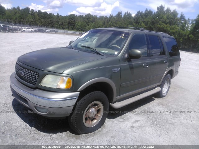 1FMPU18L71LB76739 - 2001 FORD EXPEDITION EDDIE BAUER GREEN photo 2