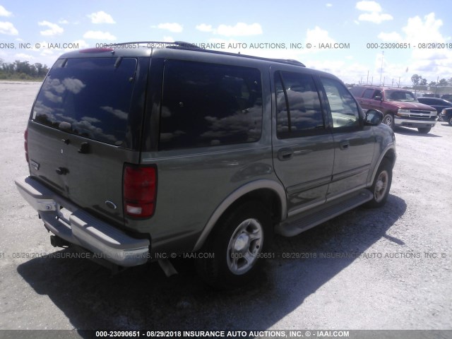 1FMPU18L71LB76739 - 2001 FORD EXPEDITION EDDIE BAUER GREEN photo 4