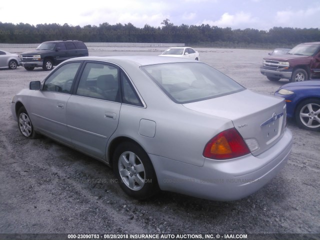 4T1BF28B12U265008 - 2002 TOYOTA AVALON XL/XLS SILVER photo 3