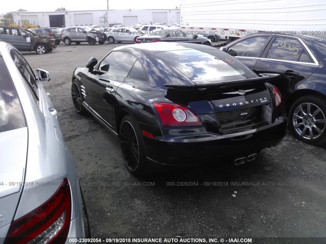 1C3AN79N85X046370 - 2005 CHRYSLER CROSSFIRE SRT-6 BLACK photo 3