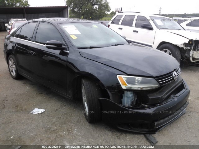 3VWLL7AJ6DM388016 - 2013 VOLKSWAGEN JETTA TDI BLACK photo 1