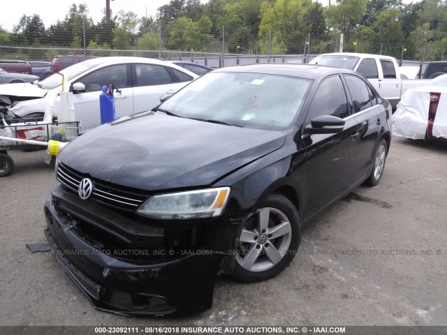 3VWLL7AJ6DM388016 - 2013 VOLKSWAGEN JETTA TDI BLACK photo 2