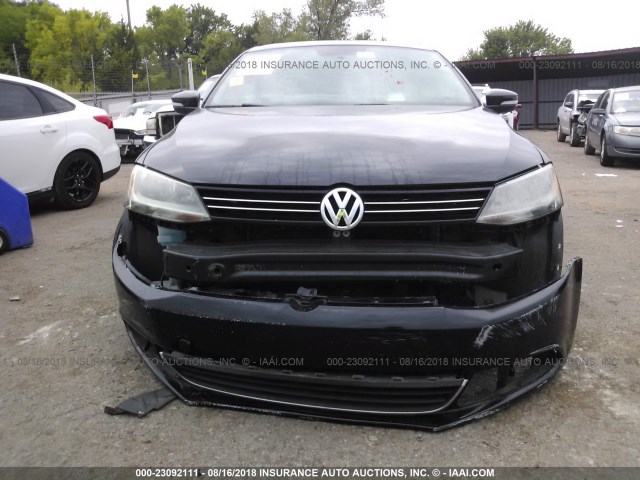 3VWLL7AJ6DM388016 - 2013 VOLKSWAGEN JETTA TDI BLACK photo 6