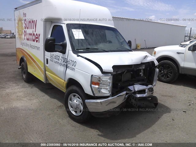 1FDWE3FL7DDA64108 - 2013 FORD ECONOLINE E350 SUPER DUTY CTWAY VAN WHITE photo 1