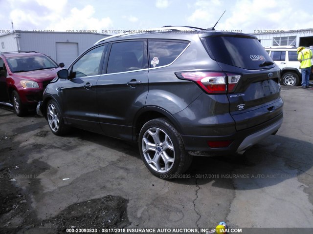 1FMCU0J90HUD48847 - 2017 FORD ESCAPE TITANIUM GRAY photo 3