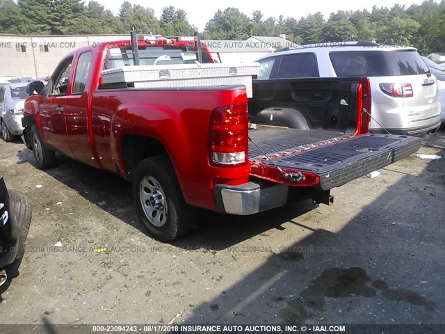 1GTSCTEXXAZ176848 - 2010 GMC SIERRA C1500 RED photo 3