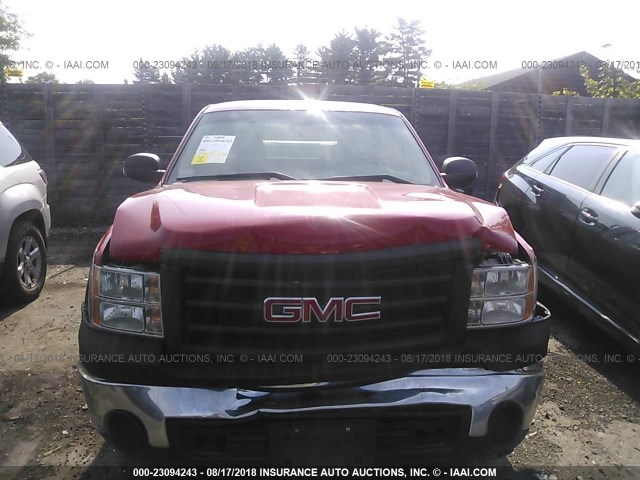 1GTSCTEXXAZ176848 - 2010 GMC SIERRA C1500 RED photo 6