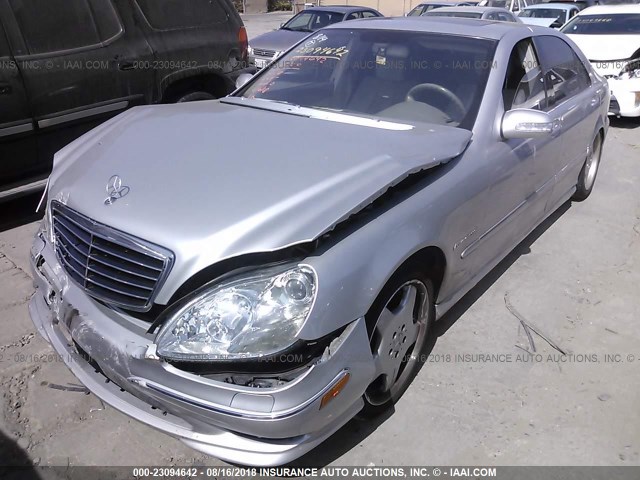 WDBNG74J23A322746 - 2003 MERCEDES-BENZ S 55 AMG SILVER photo 2