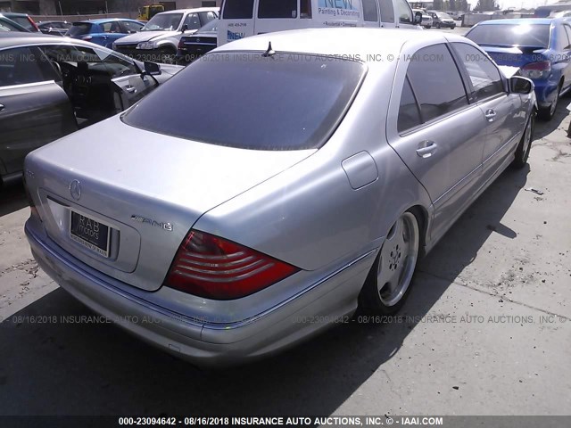 WDBNG74J23A322746 - 2003 MERCEDES-BENZ S 55 AMG SILVER photo 4