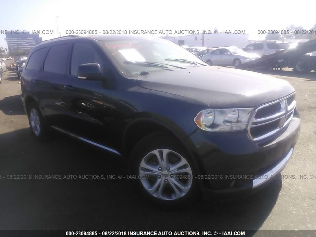 1C4RDHDG7CC247343 - 2012 DODGE DURANGO CREW GRAY photo 1