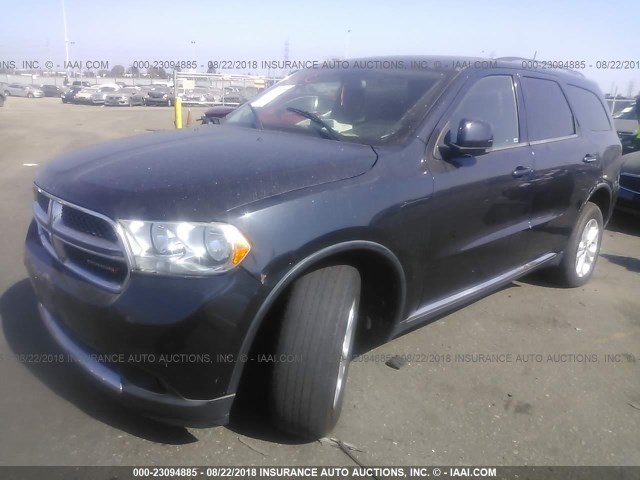 1C4RDHDG7CC247343 - 2012 DODGE DURANGO CREW GRAY photo 2