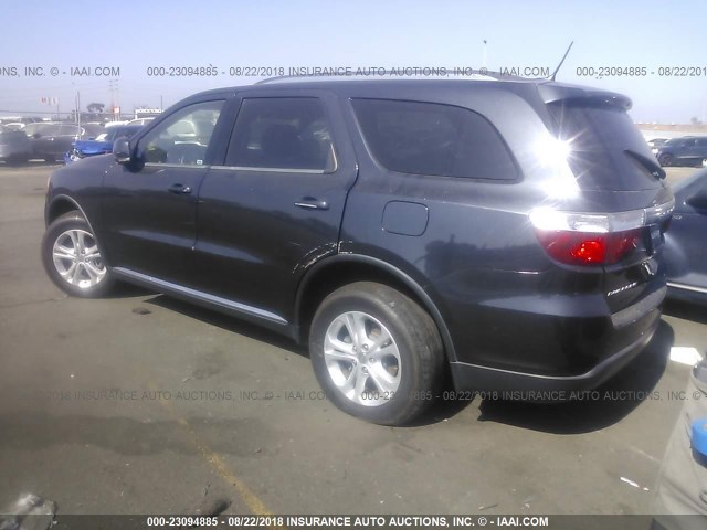 1C4RDHDG7CC247343 - 2012 DODGE DURANGO CREW GRAY photo 3