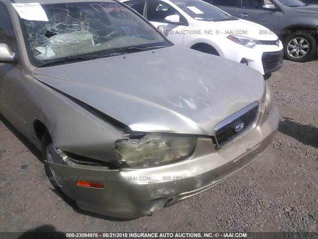 KMHDN45D91U024454 - 2001 HYUNDAI ELANTRA GLS/GT GOLD photo 6