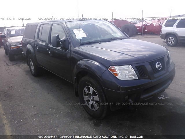 1N6AD0EV6AC438452 - 2010 NISSAN FRONTIER CREW CAB SE/LE/NISMO GRAY photo 1