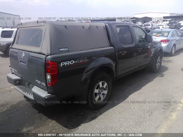 1N6AD0EV6AC438452 - 2010 NISSAN FRONTIER CREW CAB SE/LE/NISMO GRAY photo 4