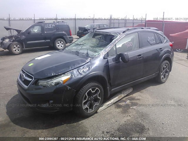 JF2GPAVC8D2822477 - 2013 SUBARU XV CROSSTREK 2.0 PREMIUM GRAY photo 2