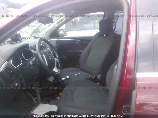 1GNKVGED4BJ225623 - 2011 CHEVROLET TRAVERSE LT BURGUNDY photo 5