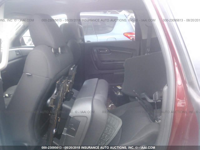 1GNKVGED4BJ225623 - 2011 CHEVROLET TRAVERSE LT BURGUNDY photo 6