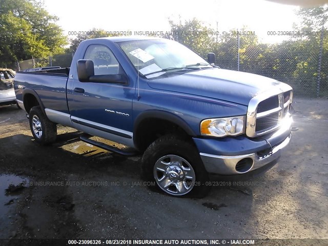 3D7KU26C04G252235 - 2004 DODGE RAM 2500 ST/SLT BLUE photo 1