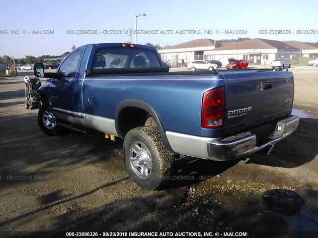 3D7KU26C04G252235 - 2004 DODGE RAM 2500 ST/SLT BLUE photo 3