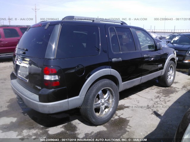 1FMEU63EX6UB29641 - 2006 FORD EXPLORER XLT BLACK photo 4