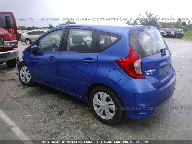 3N1CE2CP1HL356154 - 2017 NISSAN VERSA NOTE S/S PLUS/SV/SL/SR BLUE photo 3