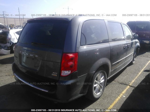 2C4RDGCG8GR179286 - 2016 DODGE GRAND CARAVAN SXT GRAY photo 4