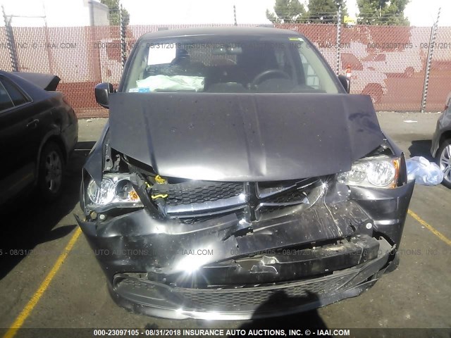 2C4RDGCG8GR179286 - 2016 DODGE GRAND CARAVAN SXT GRAY photo 6