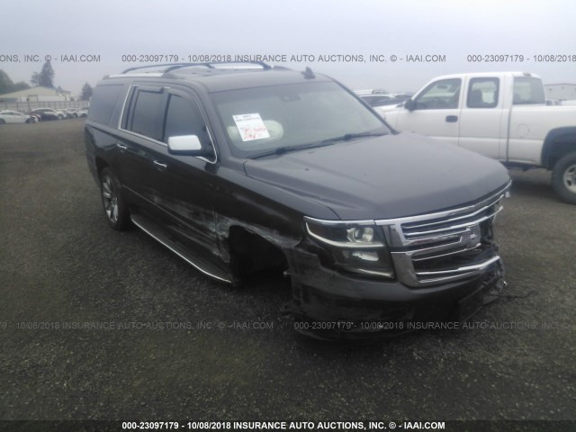 1GNSKKKC7FR521606 - 2015 CHEVROLET SUBURBAN K1500 LTZ GRAY photo 1