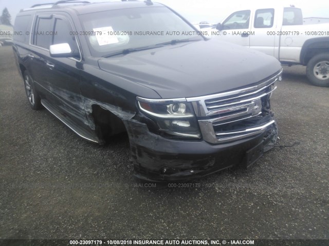 1GNSKKKC7FR521606 - 2015 CHEVROLET SUBURBAN K1500 LTZ GRAY photo 6